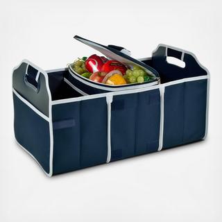 Folding Trunk Organizer with Detachable 20-Can Cooler