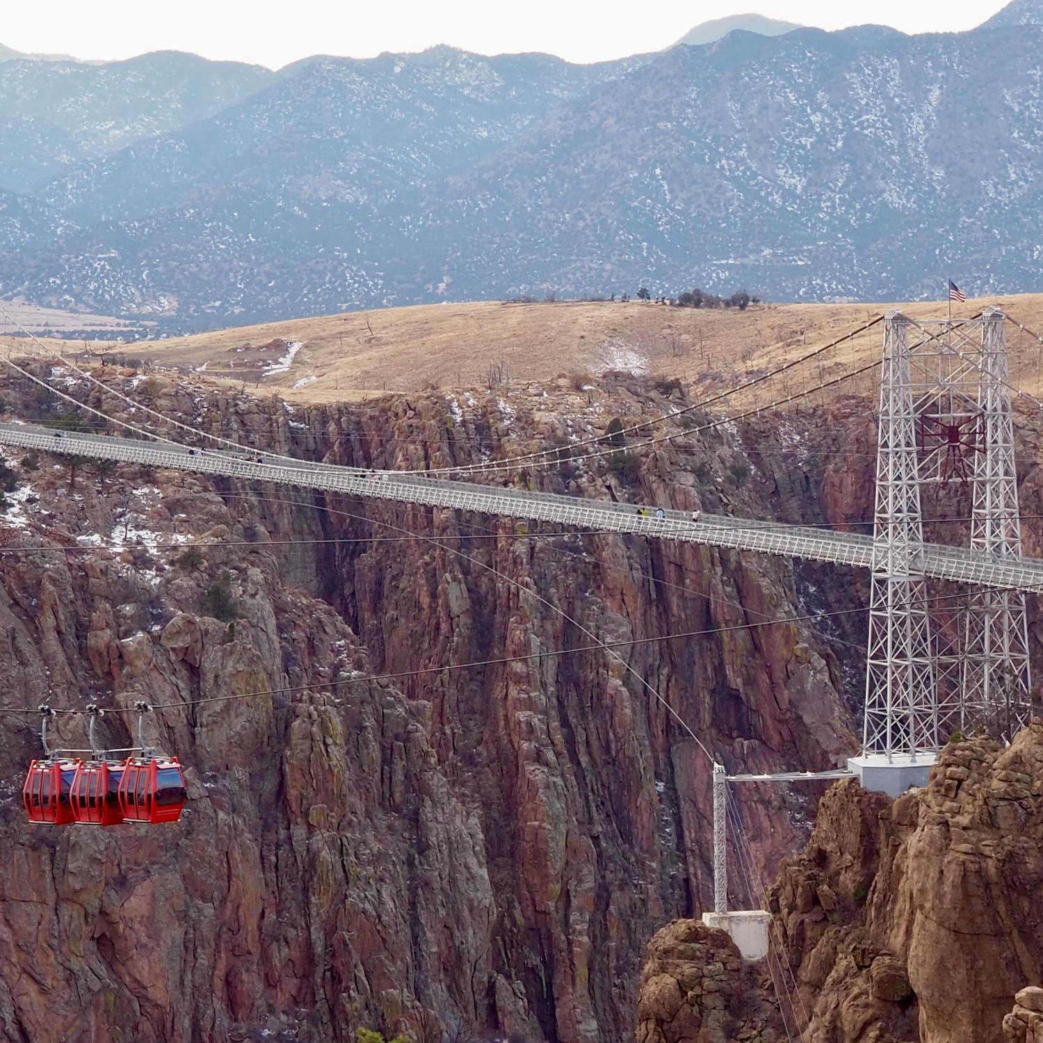 Royal Gorge suspension bridge, zip line, and gondola