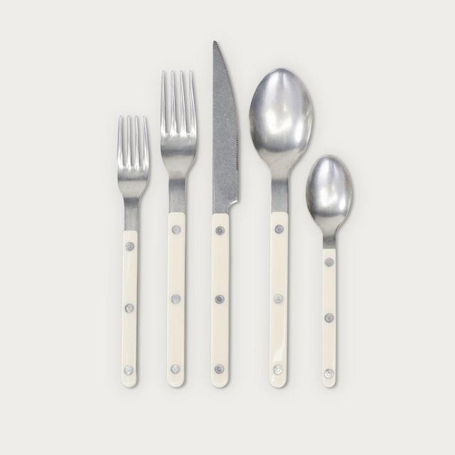 Sabre Bistro Vintage Finish Cutlery Set - Ivory | Jenni Kayne
