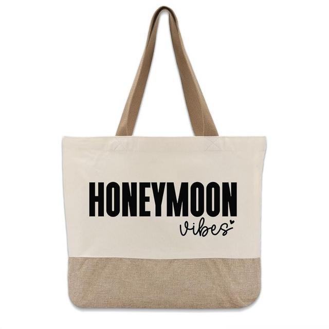 Bridal Shower Canvas Tote Bag for Bride to Be, Engagement & Bachelorette Gifts for Her, Future Mrs