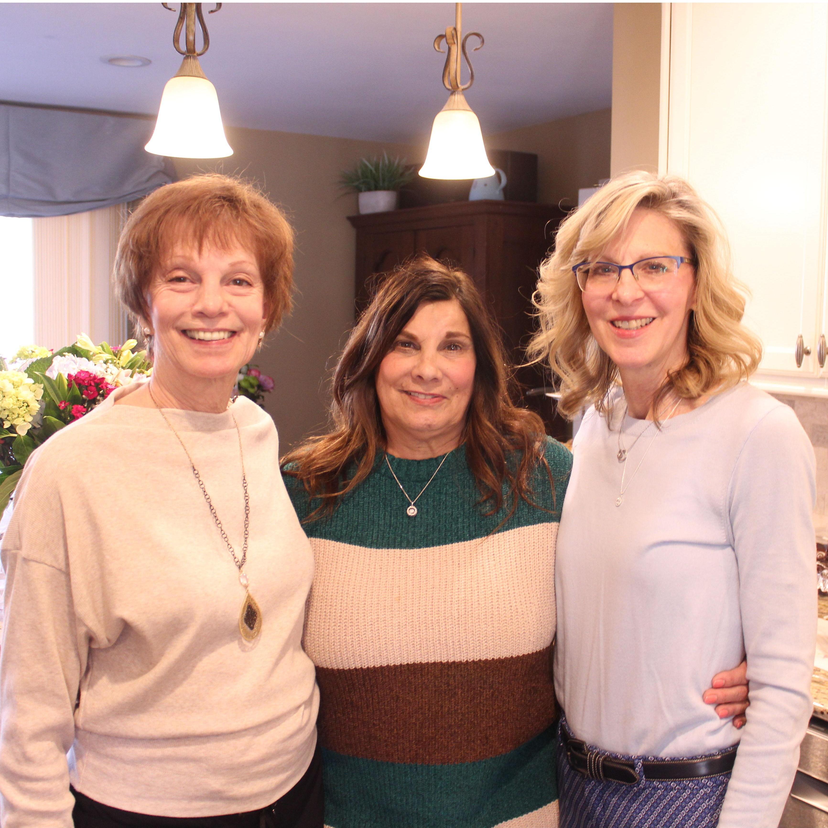 Ruth (right) and her friends who helped host!