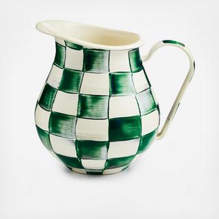 Emerald Check Pitcher