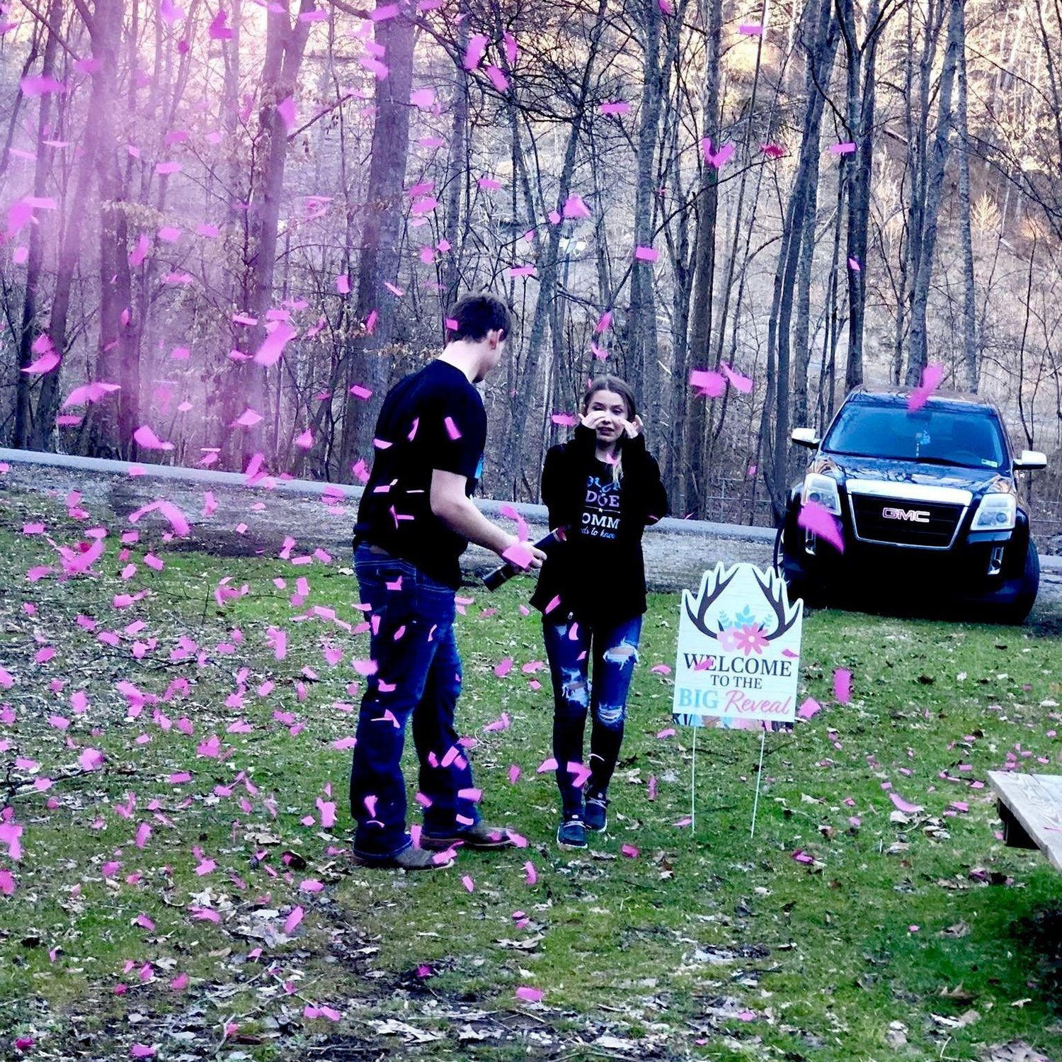 The moment we found out we was having a baby girl!
