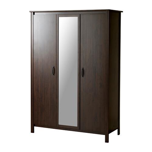 BRUSALI				Wardrobe with 3 doors, brown