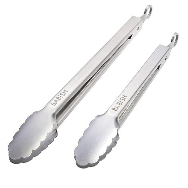 Babish 2-Piece (12IN, 9IN) Tong Set Stainless Steel