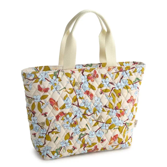 Vera Bradley Women's Outlet Cotton Essential Lunch Tote Bag Abuzz