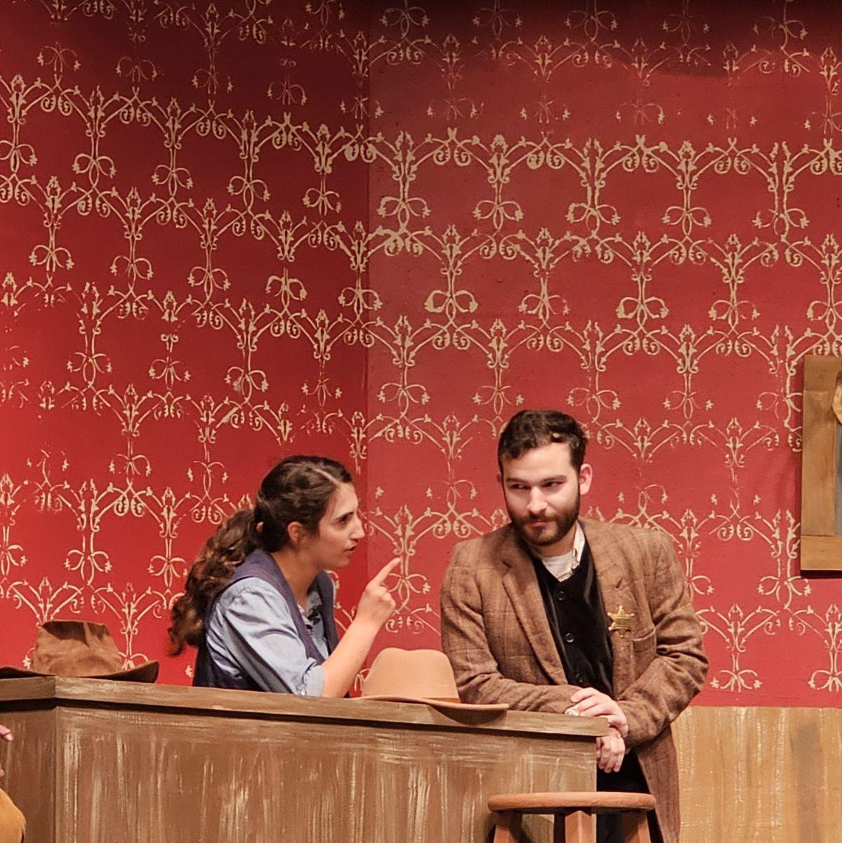 Jaina as "Halle" and Josiah as "Sheriff" in "The Man Who Shot Liberty Valance"