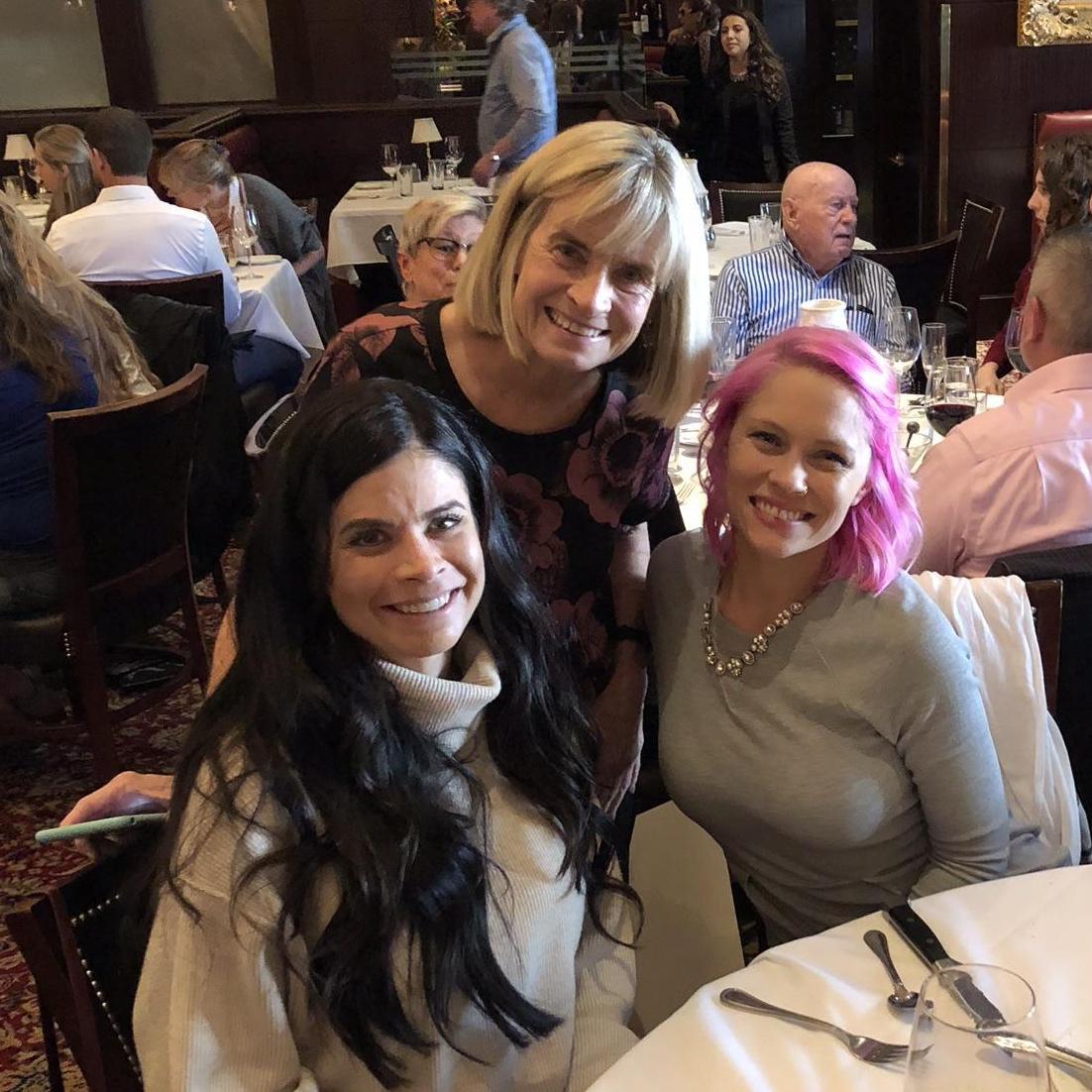 Lauren; Ali, Mike’s sister; and Debbie, Mike’s mom