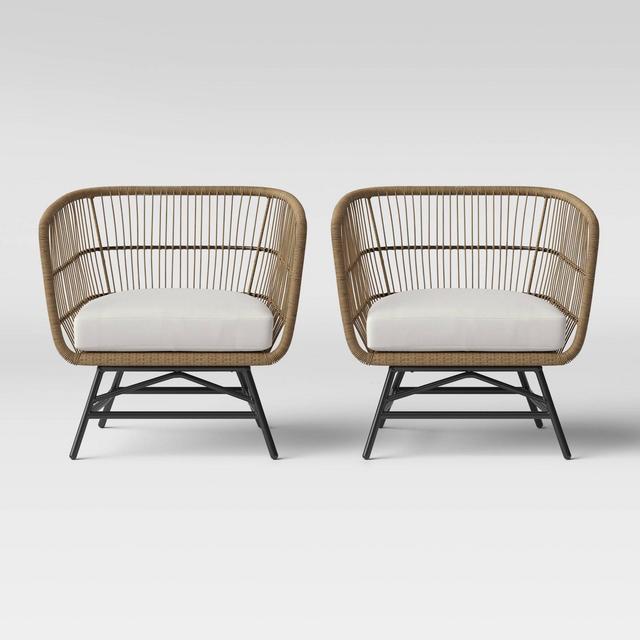 Martii 2pk Patio Club Chair - Natural - Project 62™