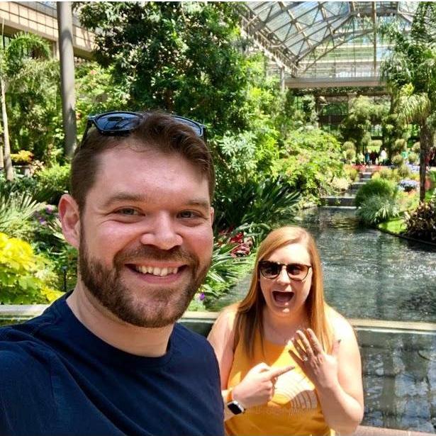 Moments after saying "I Do"