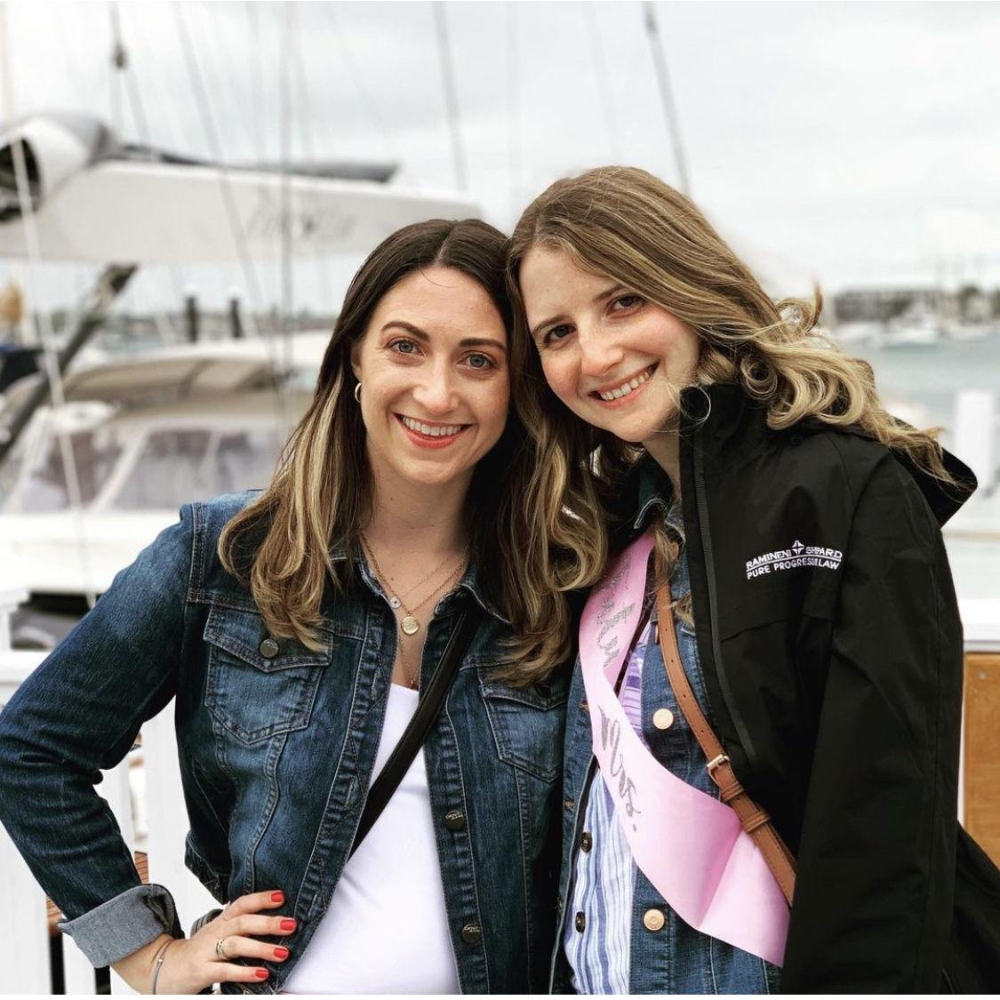 Kate and her Maid of Honor, Christine.