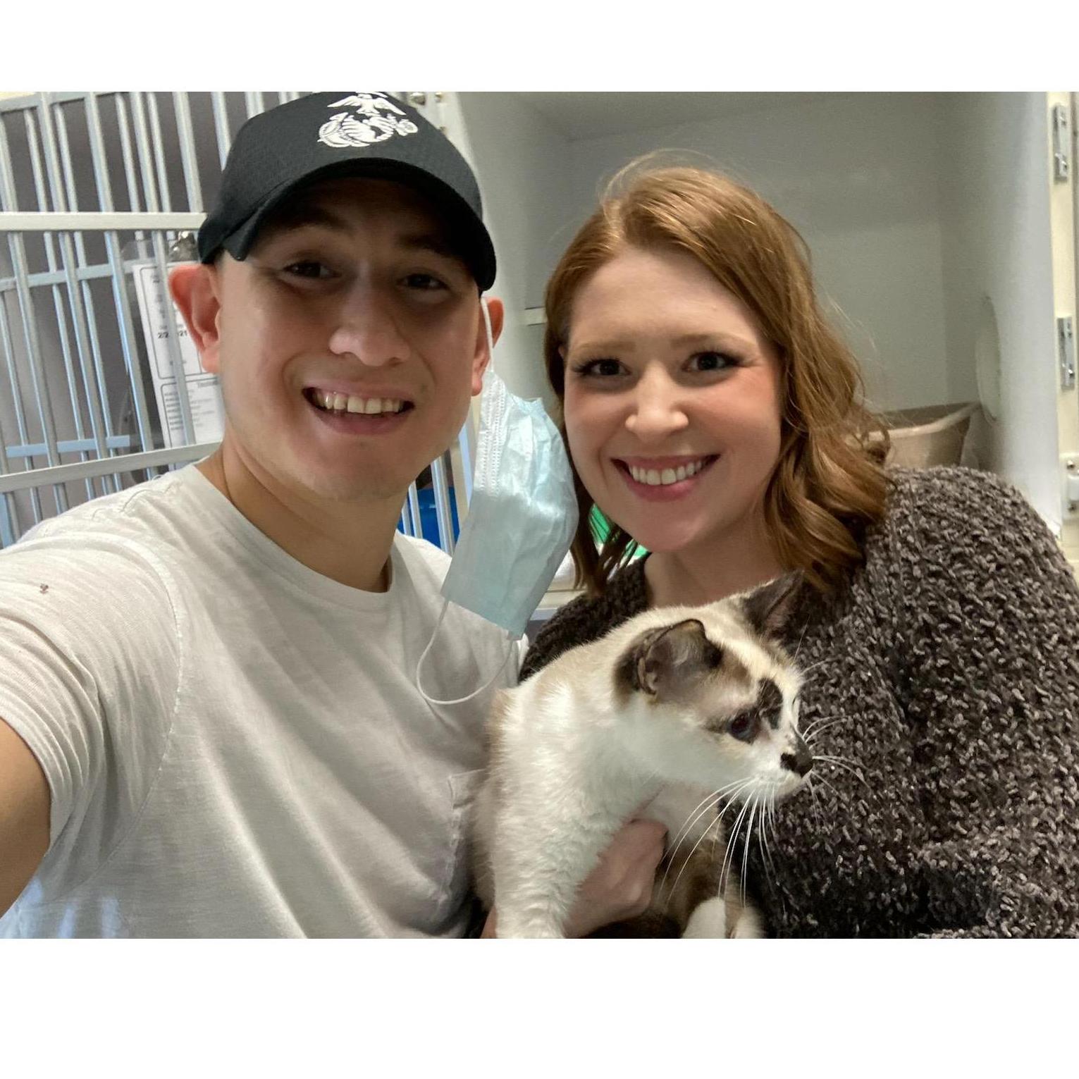 The day we adopted our other baby, Eden.