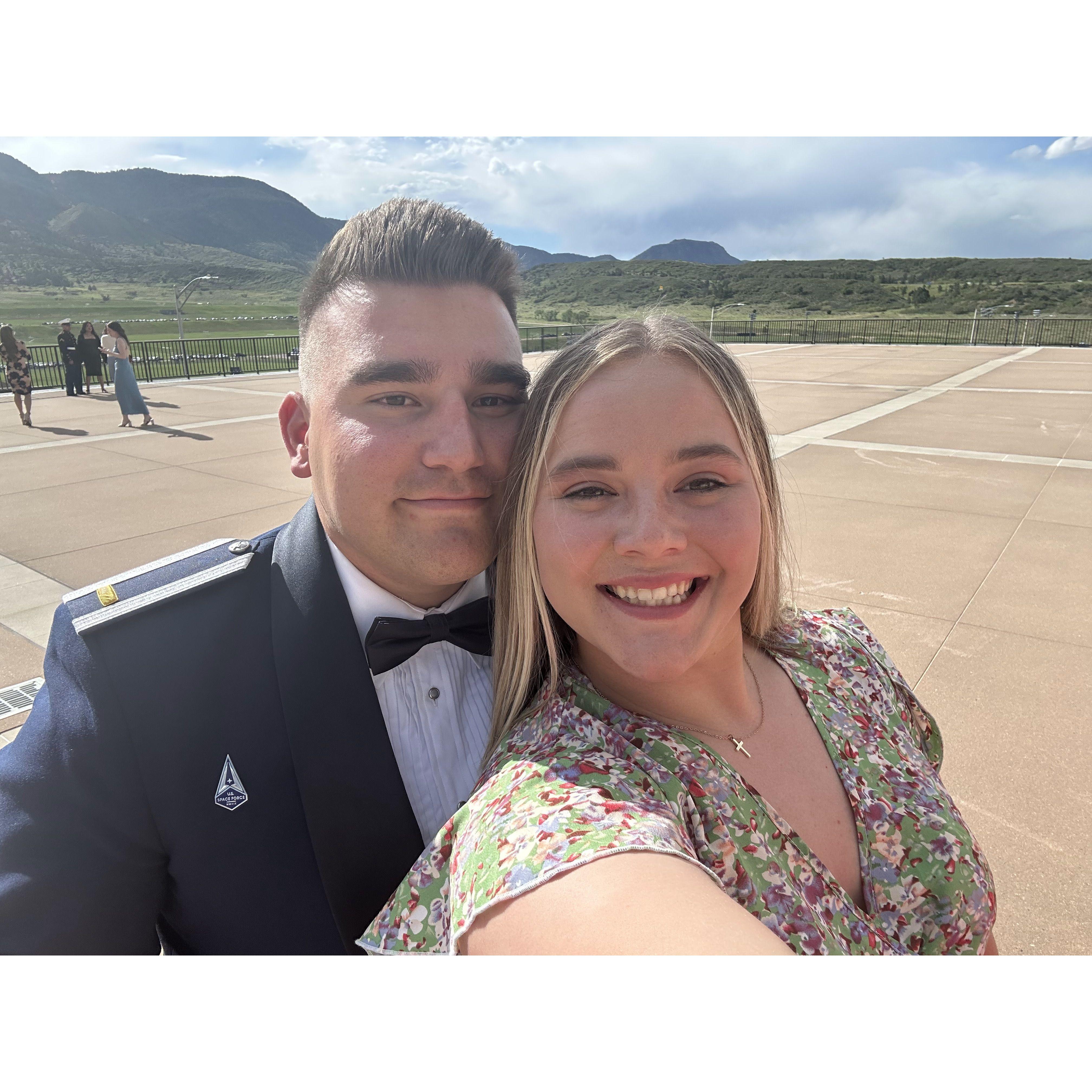 Teagun's graduation from the United States Air Force Academy.