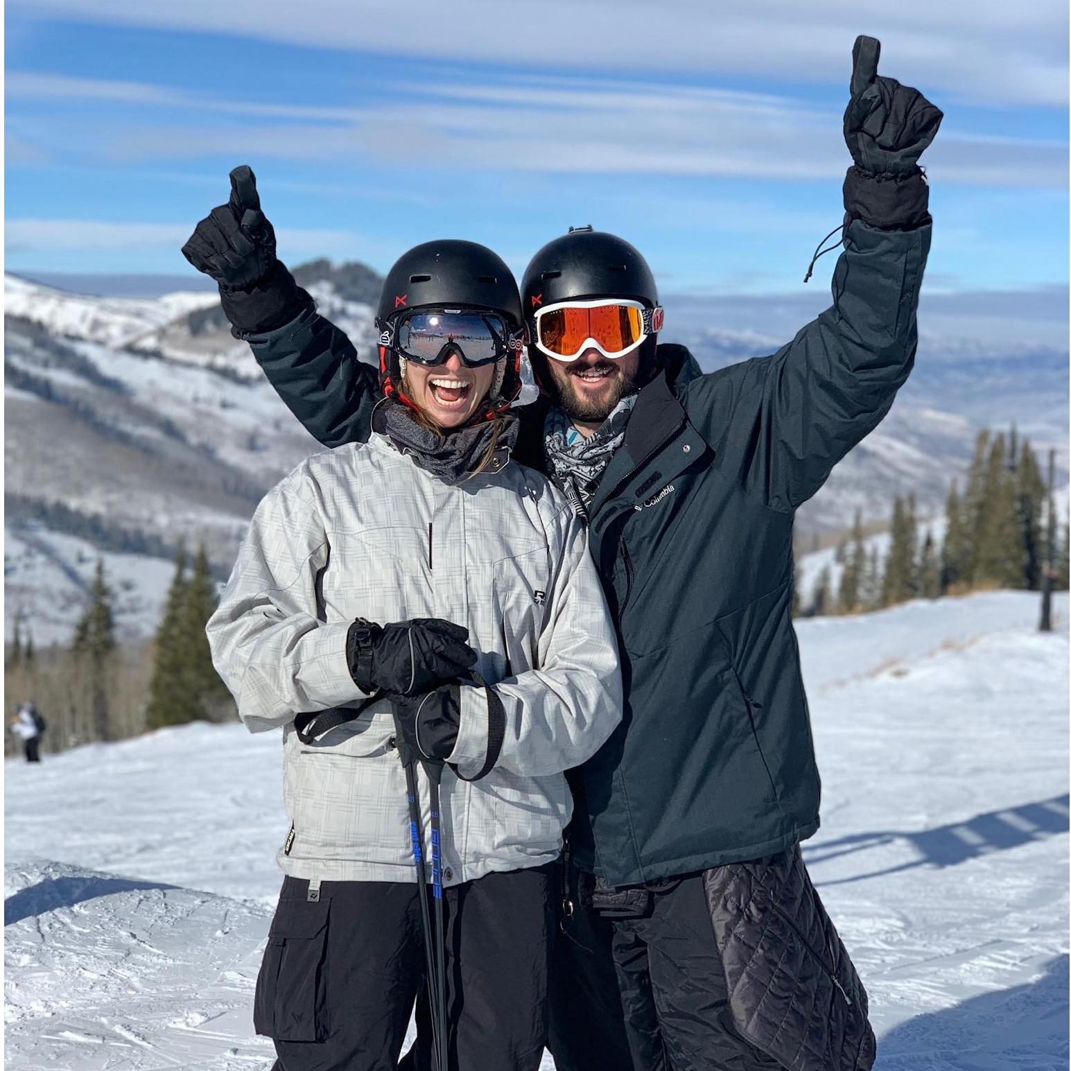 December 2019 - Sarah's first time getting the hang of skiing in Park City, Utah