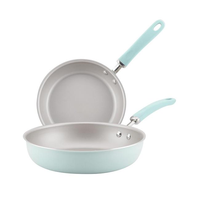 Rachael Ray Create Delicious Aluminum Nonstick Skillet 9.5" and 11.75" Twin Pack