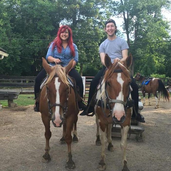 Horseback riding for Haley's birthday