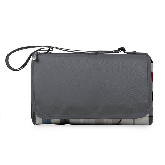 Oniva Blanket Tote Outdoor Carnaby Street Collection Picnic Blanket XL - Gray with Blue & Red Accents