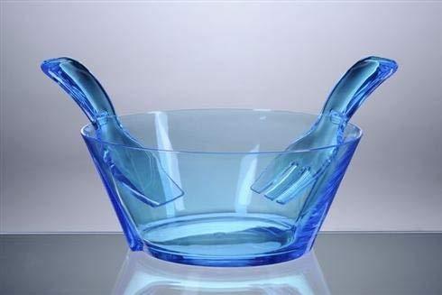 Mario Luca Giusti Salad Bowl Wservers Turquoise