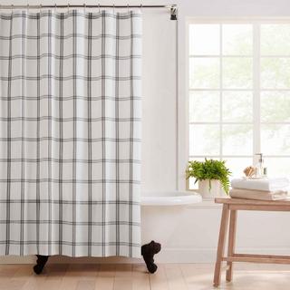 Farmhouse Living Double Windowpane Shower Curtain