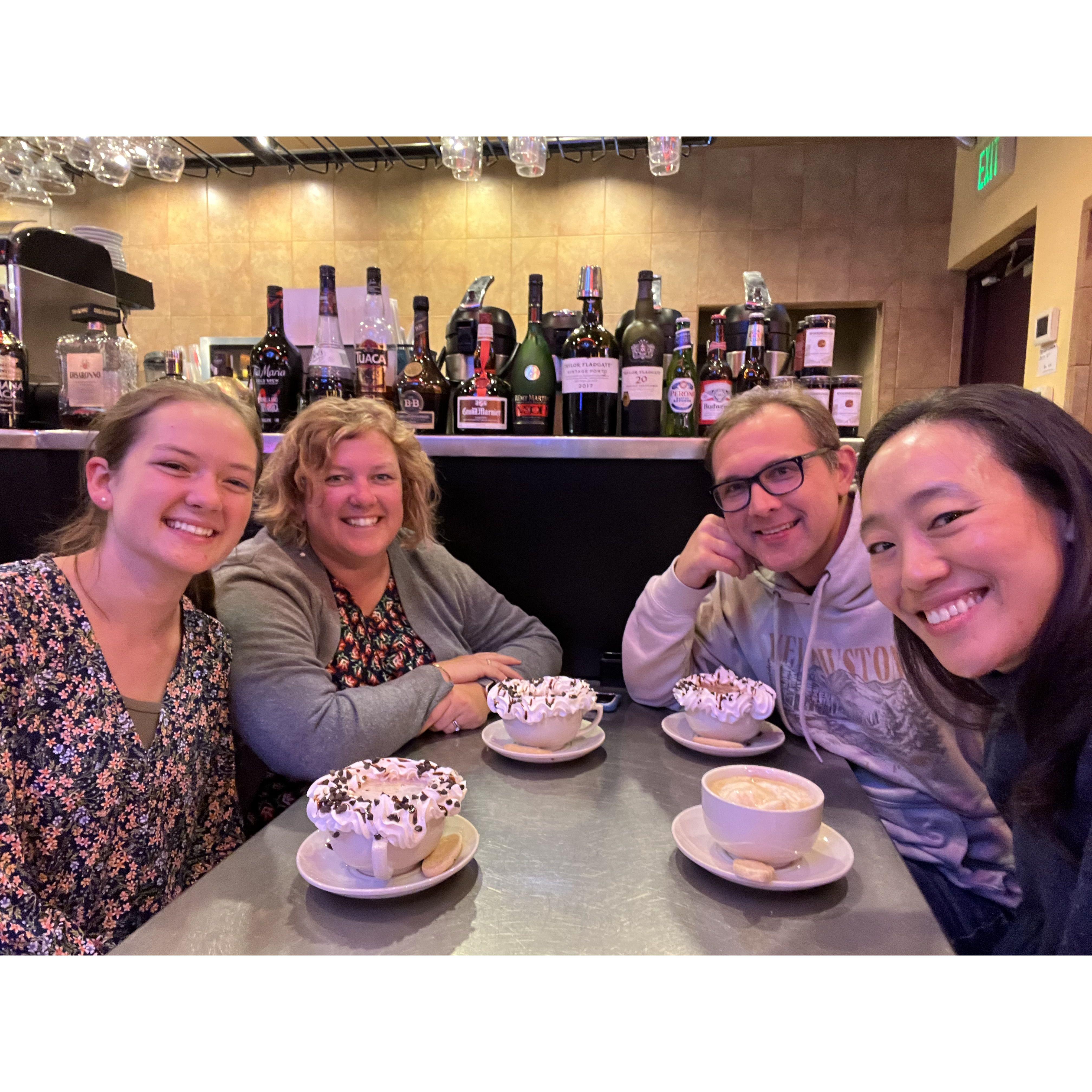 Hanging with Heather and Emma over Vaccaro's!