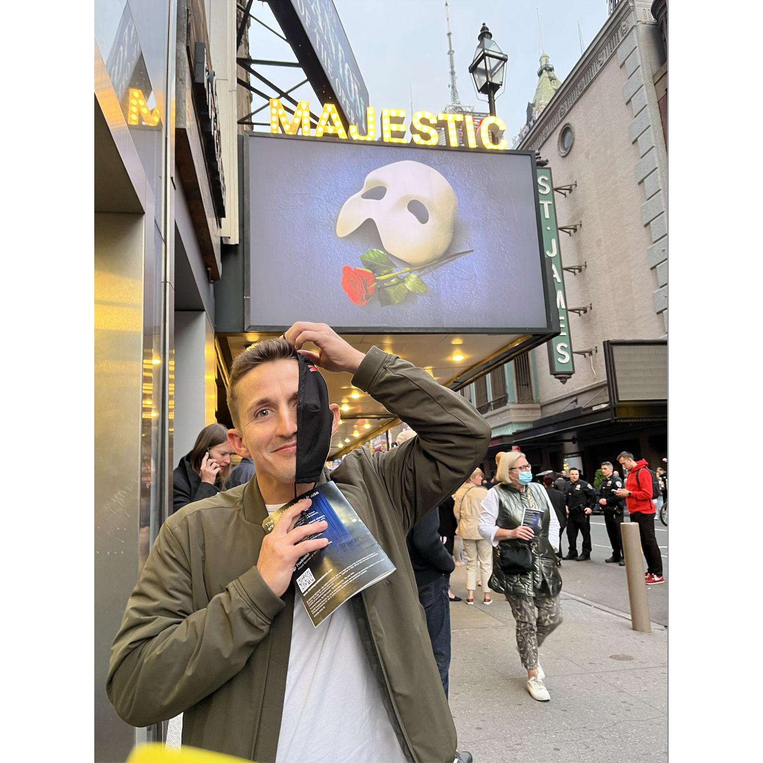 Ryan's first Broadway show!