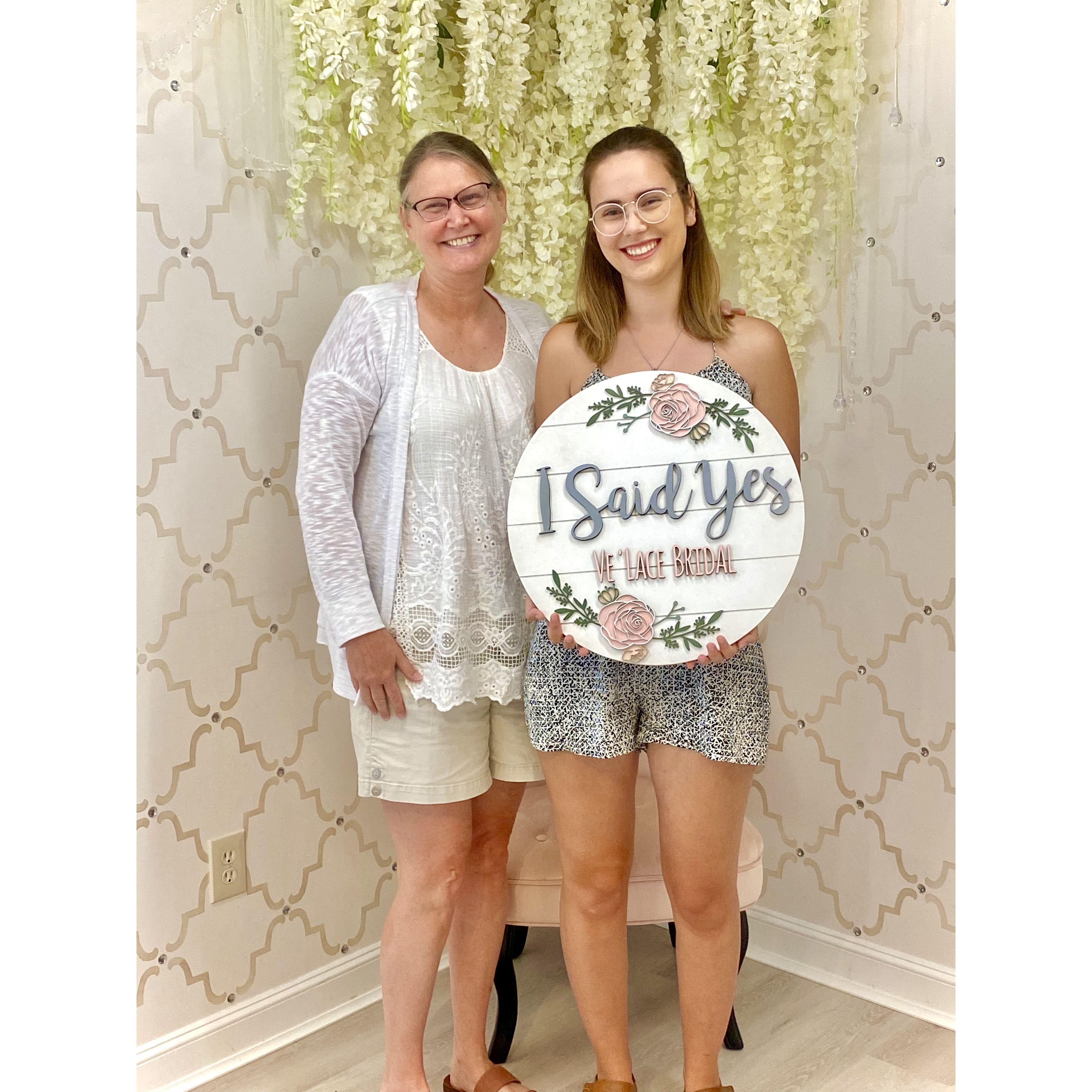 July 5, 2022: Morgan says "yes" to the dress