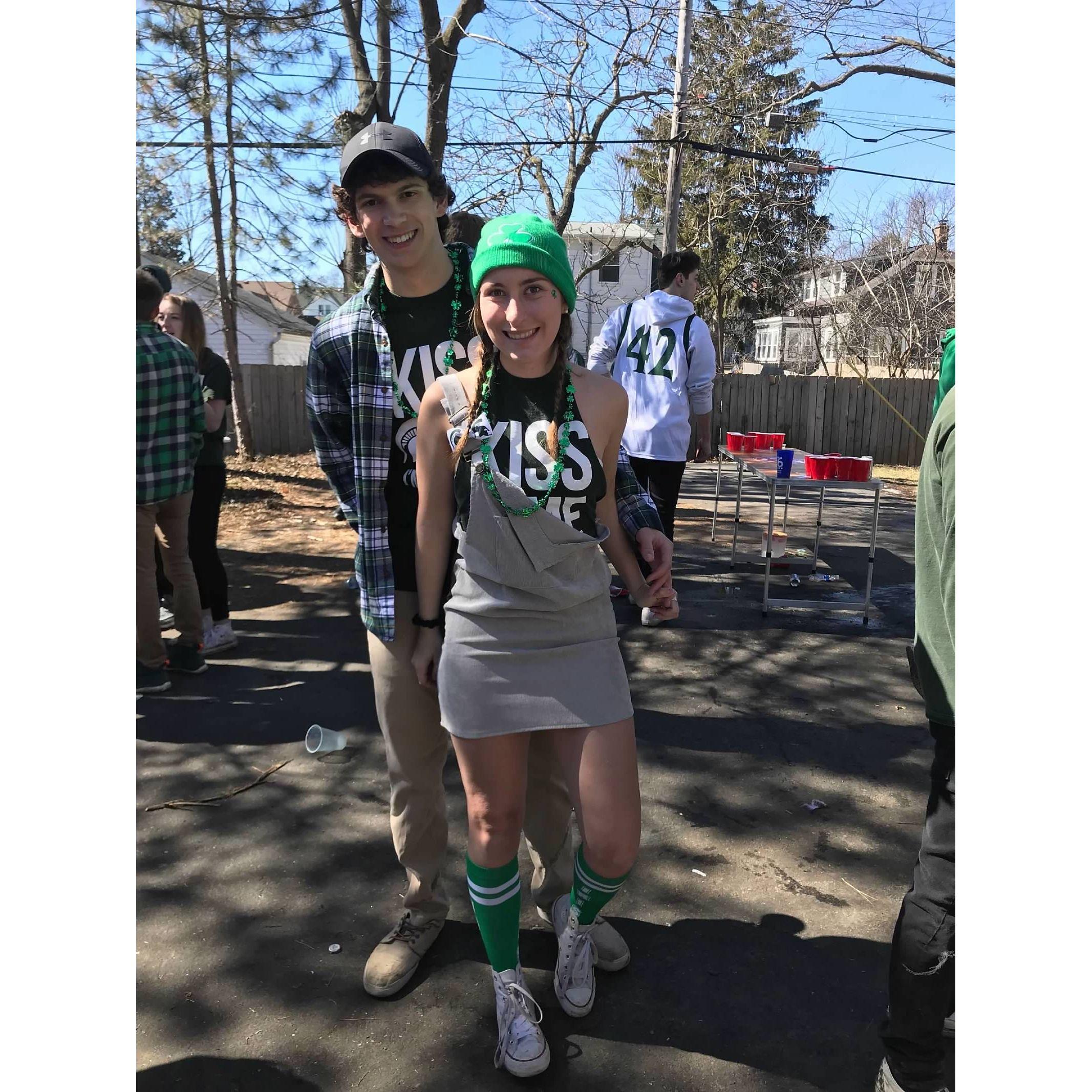 Spring 2018: The couples Freshman year at Michigan State University