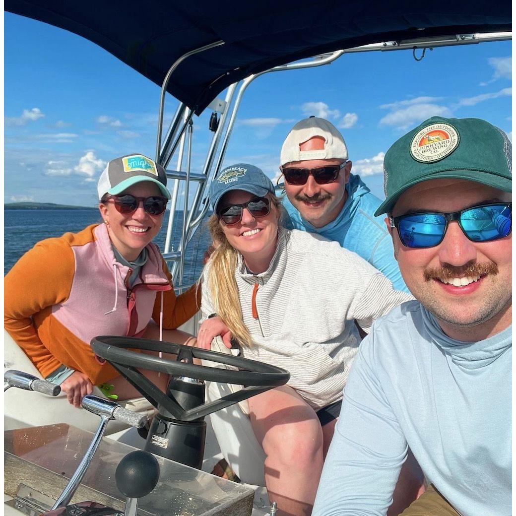 Fishing charter for Scott's birthday with pals Joe and Amanda