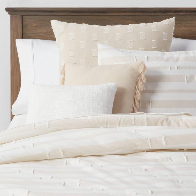 Queen 8pc Hampshire Comforter Set Khaki - Threshold™
