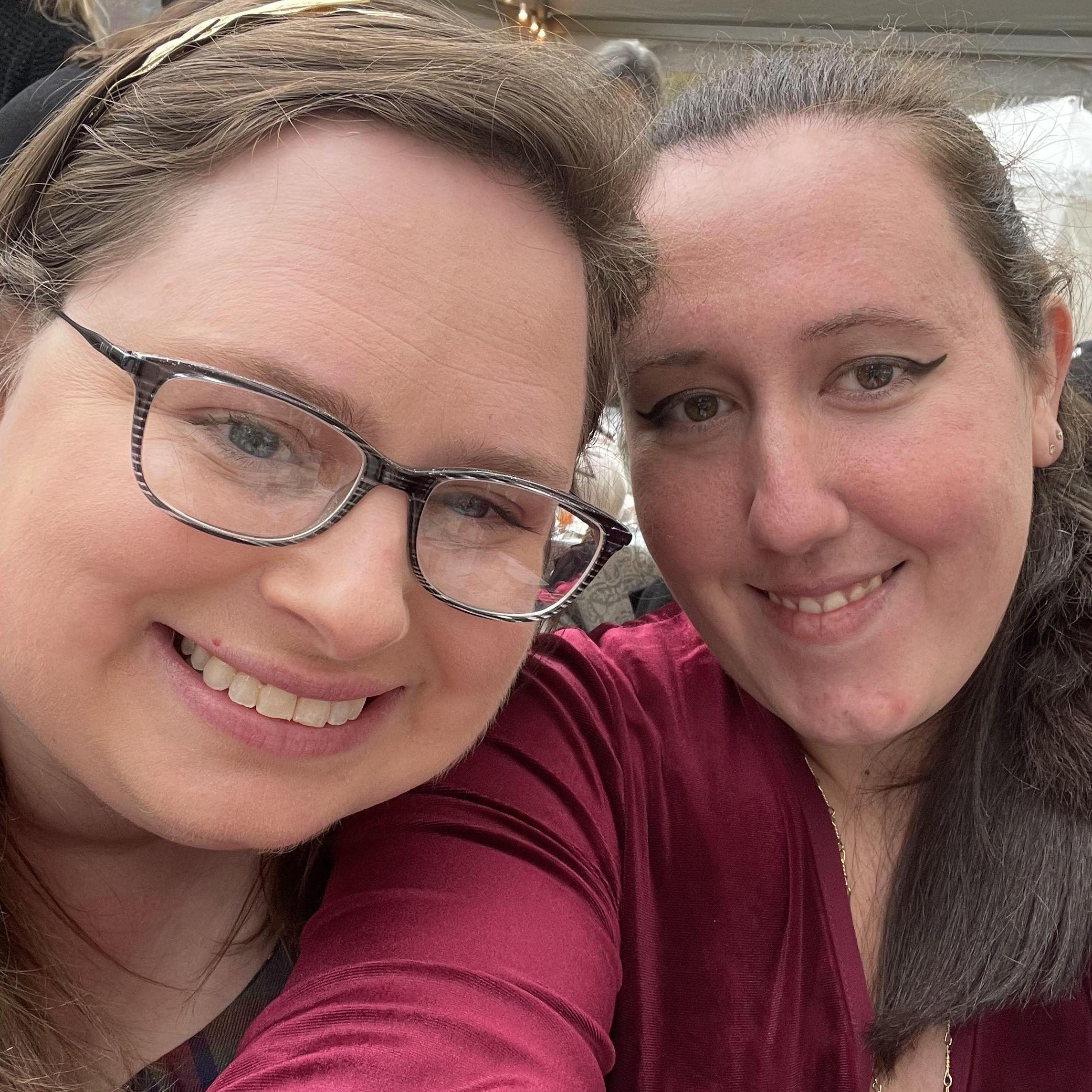 Ashley and Liz at Clarke and Stephen’s wedding November 2021!
