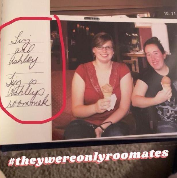 Proof Liz and Ashley were actually roommates before they were “roommates”…