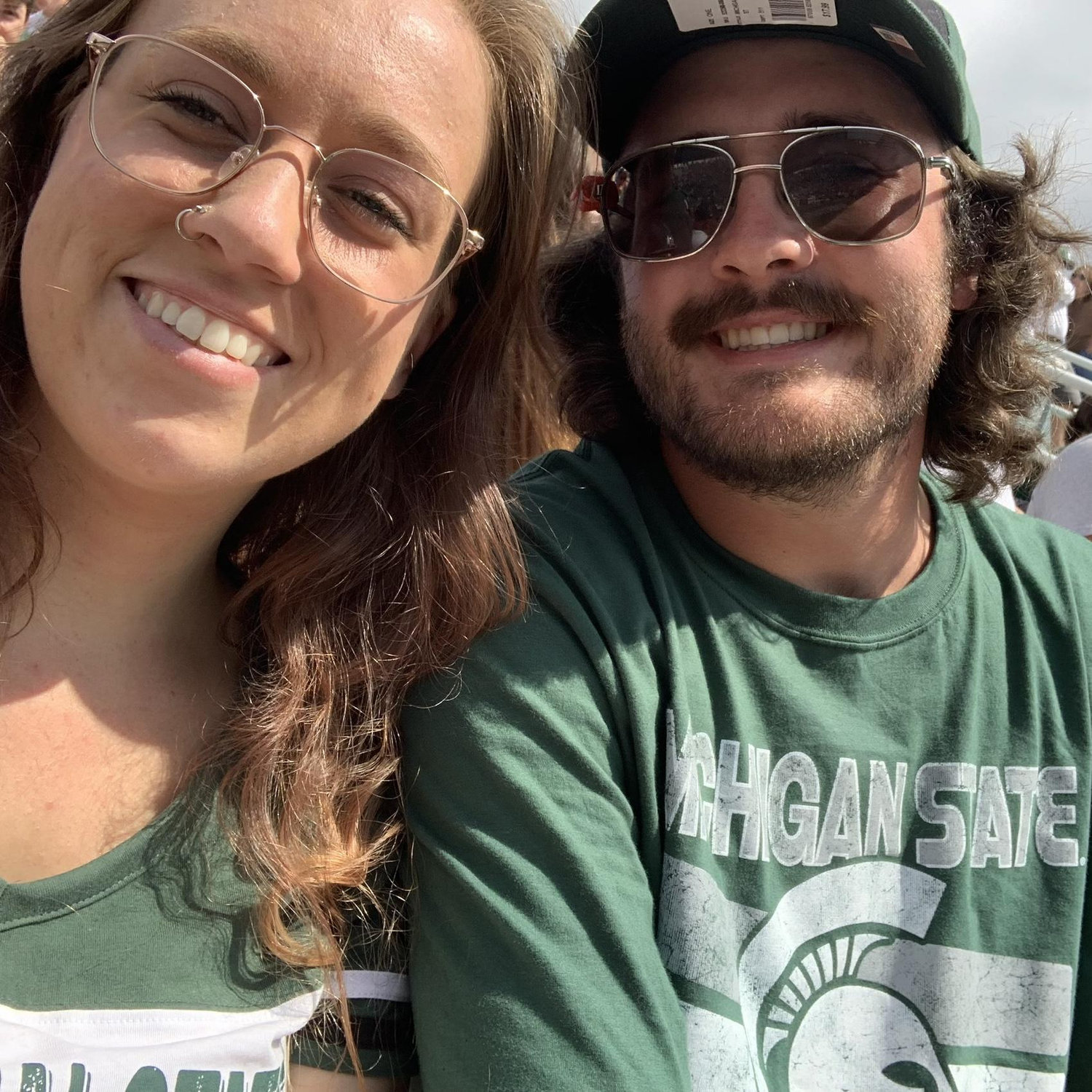 Our first State football game.