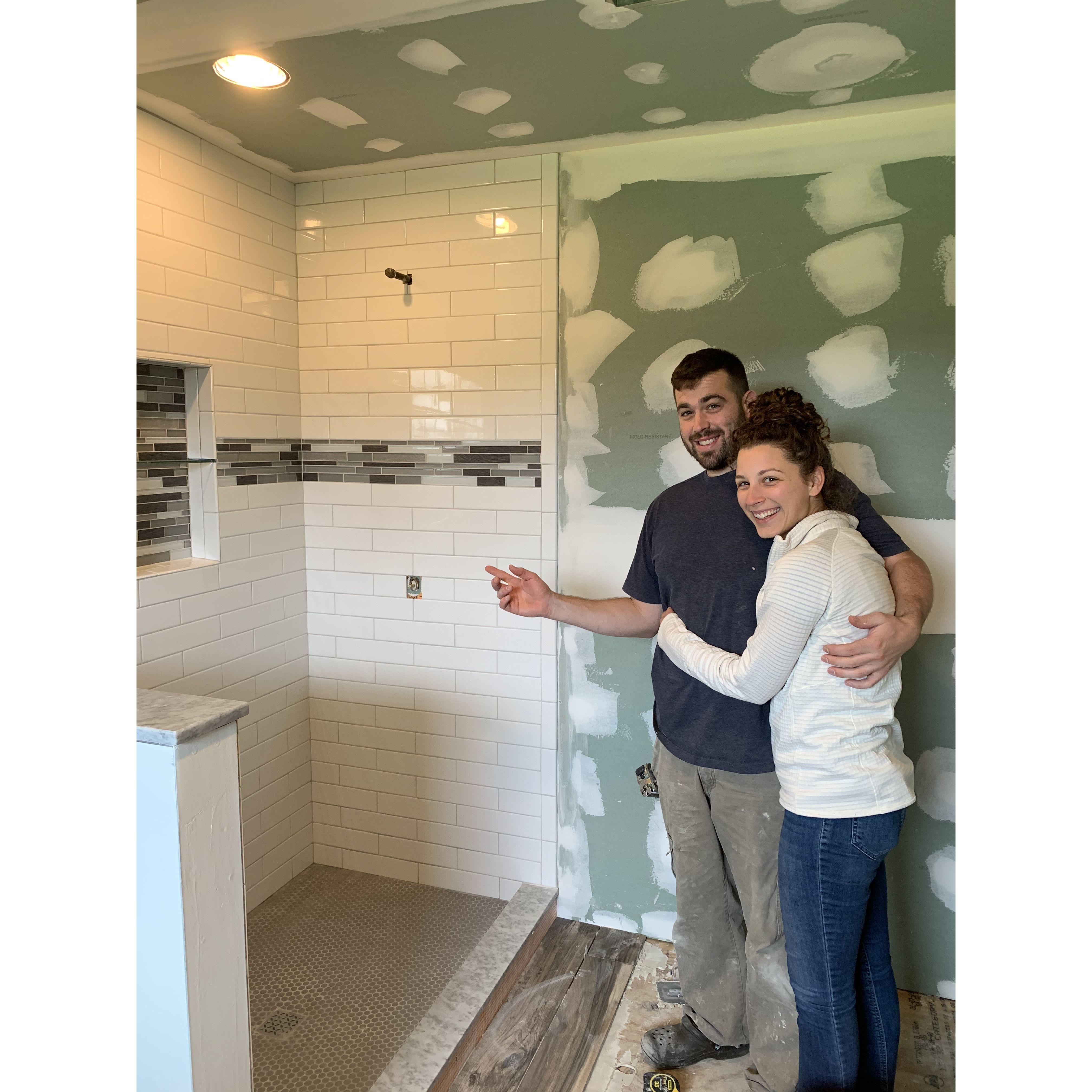 Our first big home renovation project: the master bathroom!