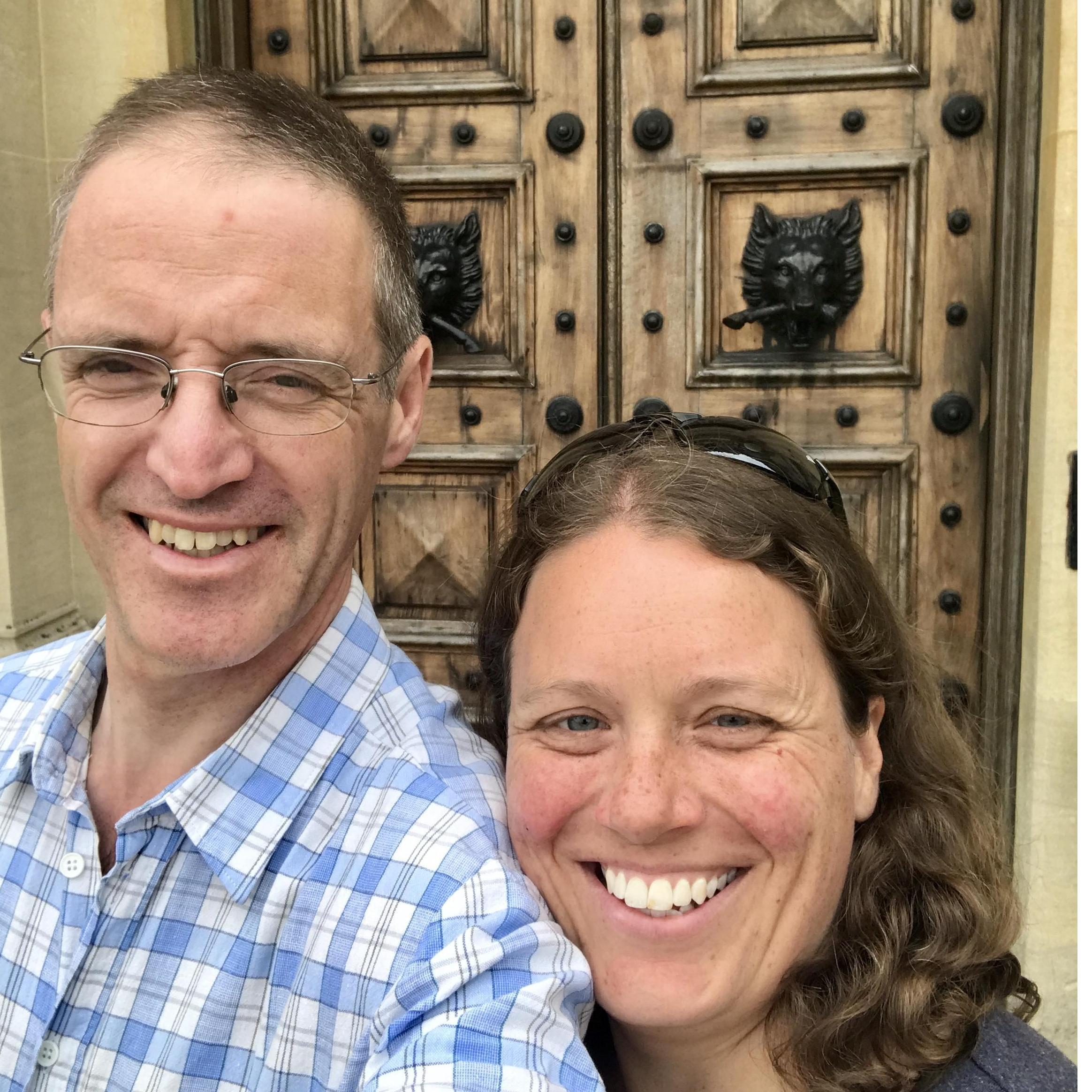 At the doorway to 'Downton Abbey' :-) August 2019