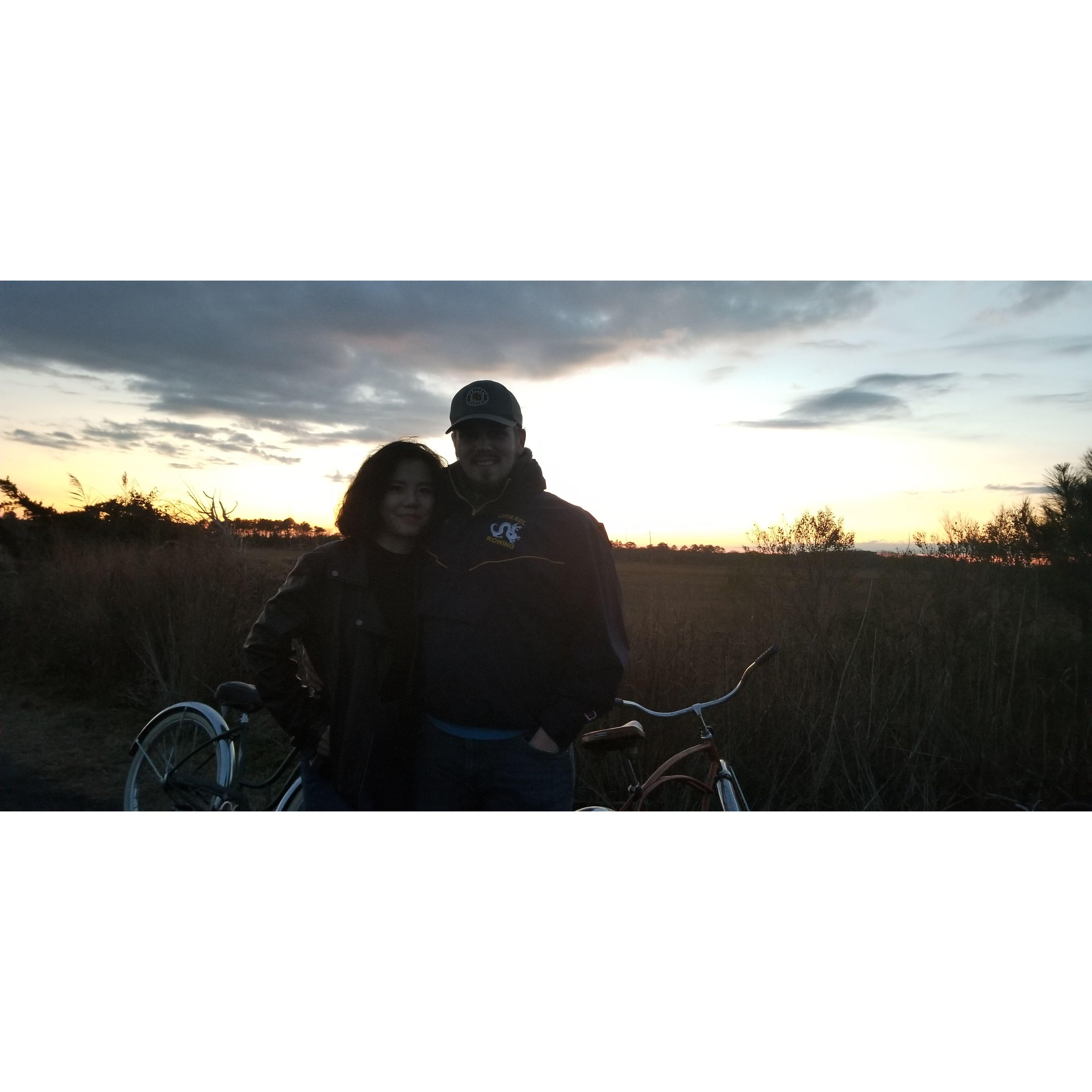 A scenic bike ride out into Cape Henlopen Park in Lewes Delaware around Gordon's Pond. [Nov 2020]