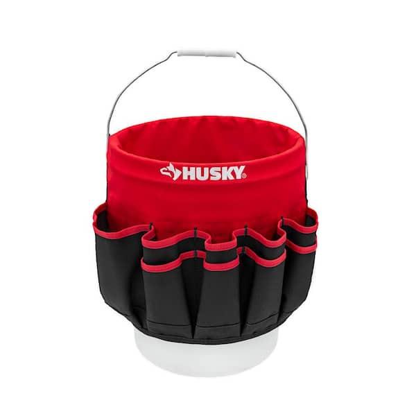 12 in. 30 Pocket Heavy Duty Bucket Jockey 5 Gallon In-Bucket Storage Tool Bag
