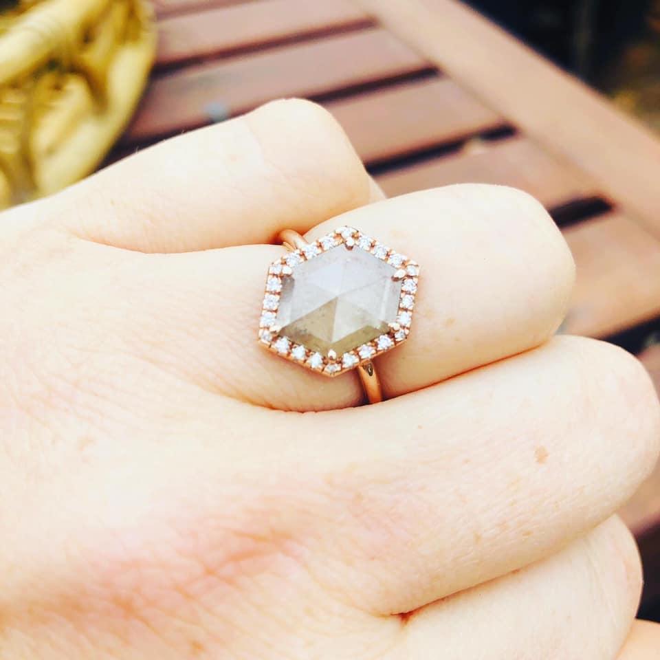 The engagement ring!