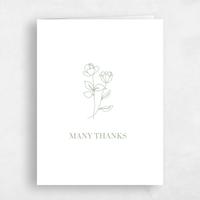 Green Wedding Thank You - Maywood Stamp Letterpress