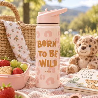 Born To Be Wild Thermos Bottle with Straw