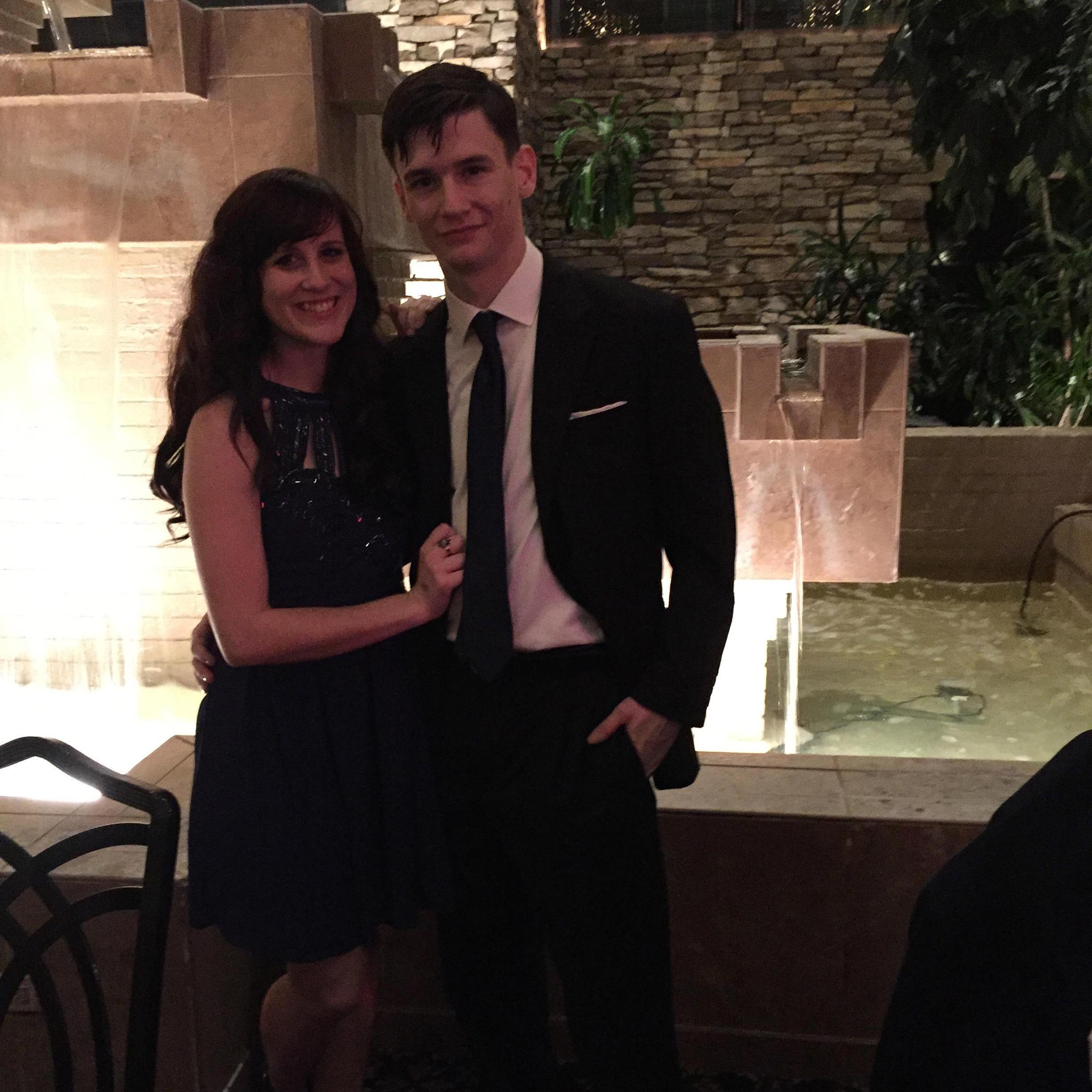 When we dressed up all fancy for a fancy new years eve night of dinner and dancing at the Eden.