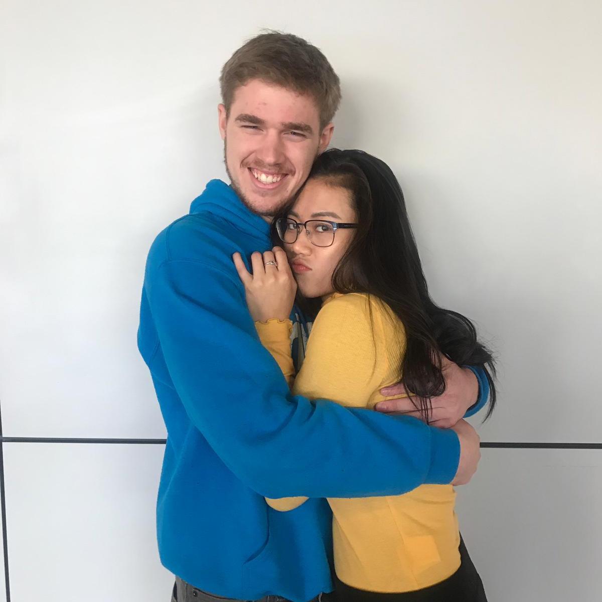 Our last goodbye as she studies abroad!