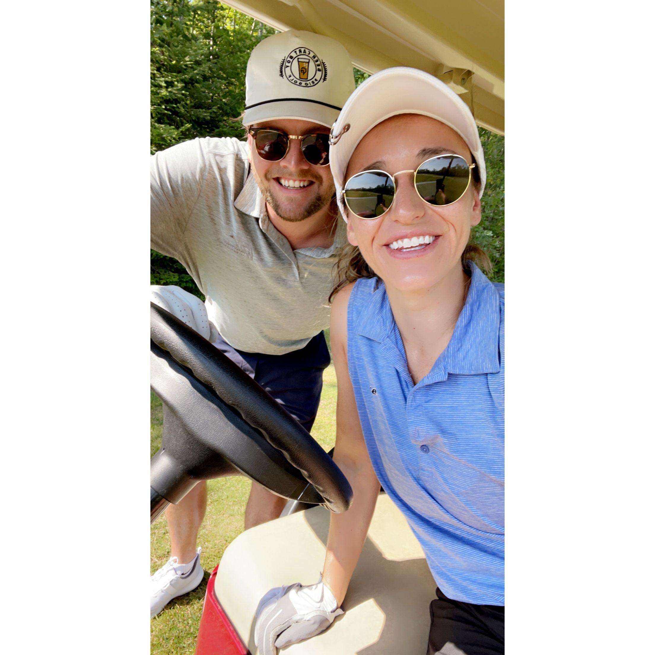 Golfing
