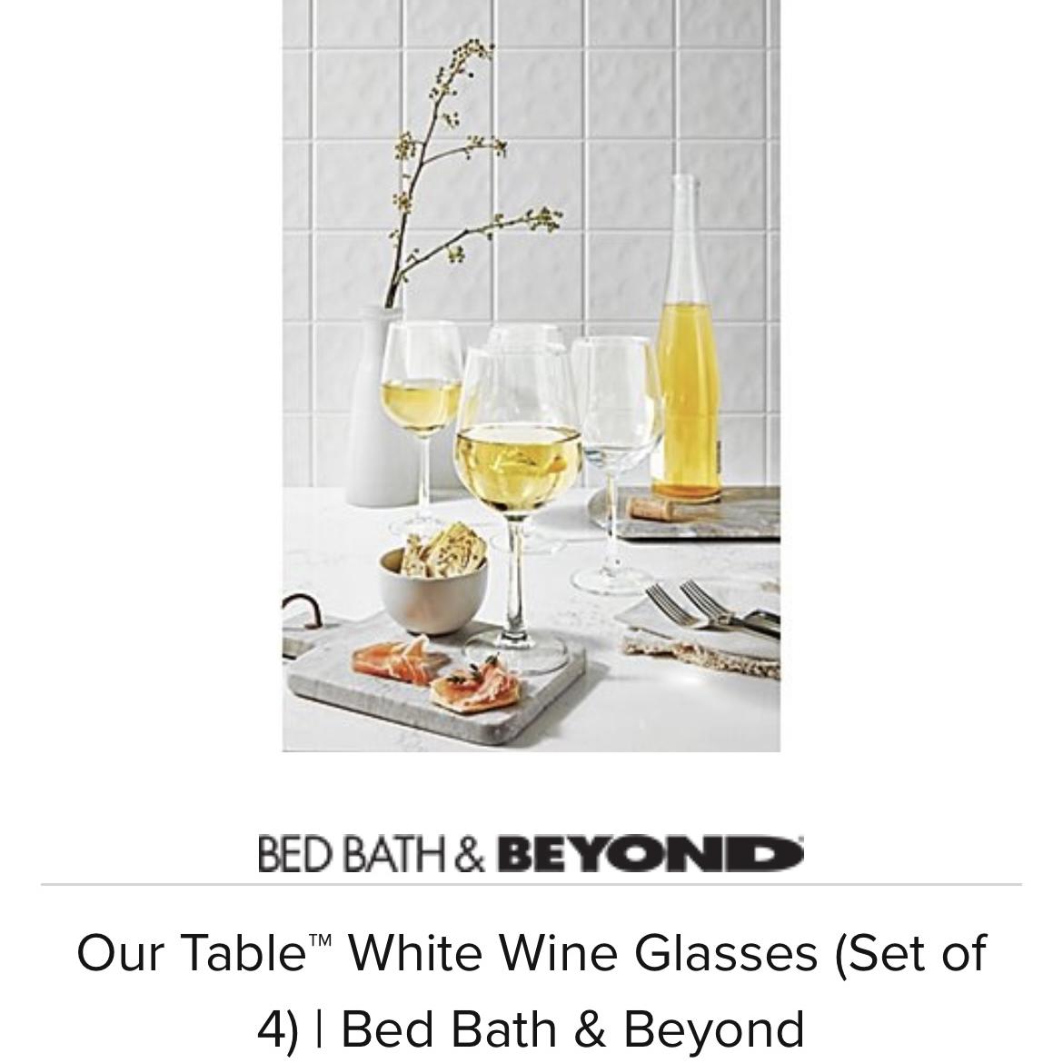 Our Table™ White Wine Glasses (Set of 4)