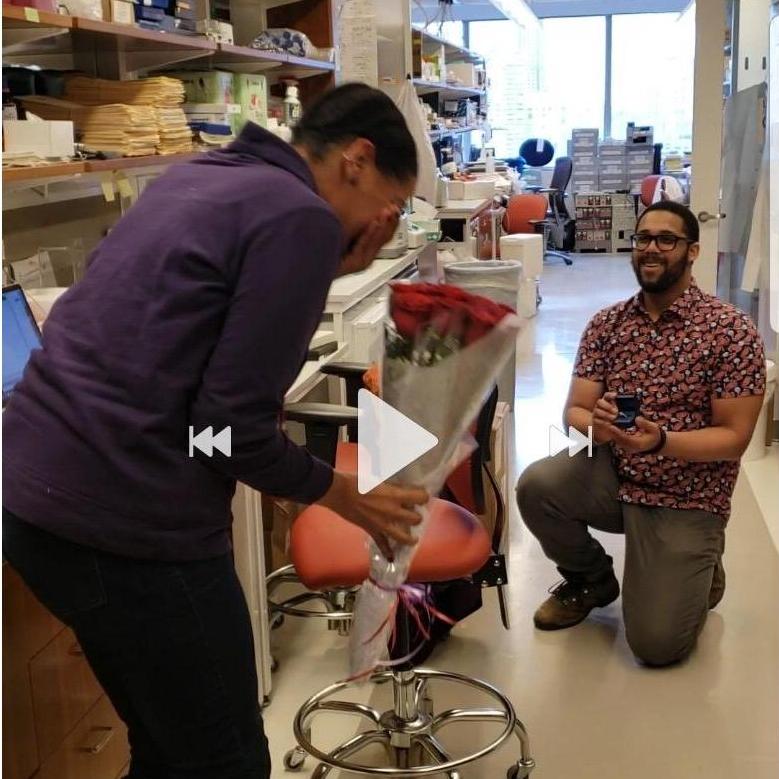 She was beyond surprised!