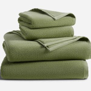 Plush Turkish Cotton Bath Sheet Bundle - Moss
