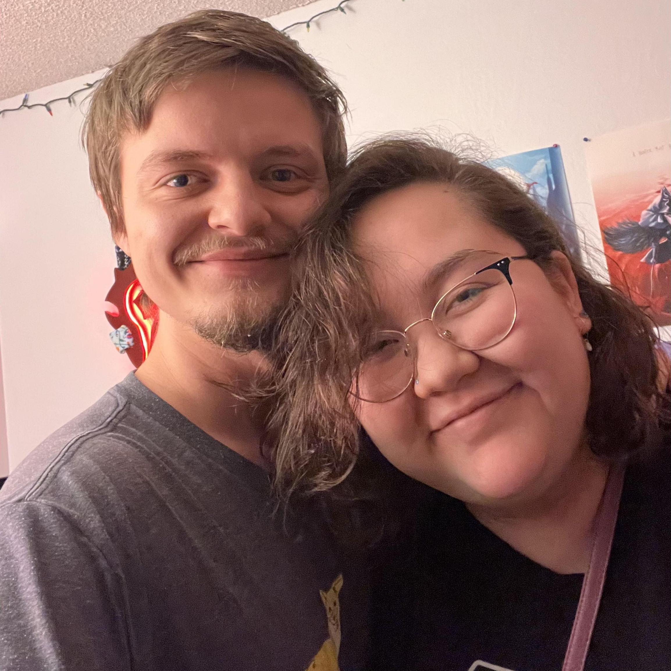 The first picture we took after we started dating!