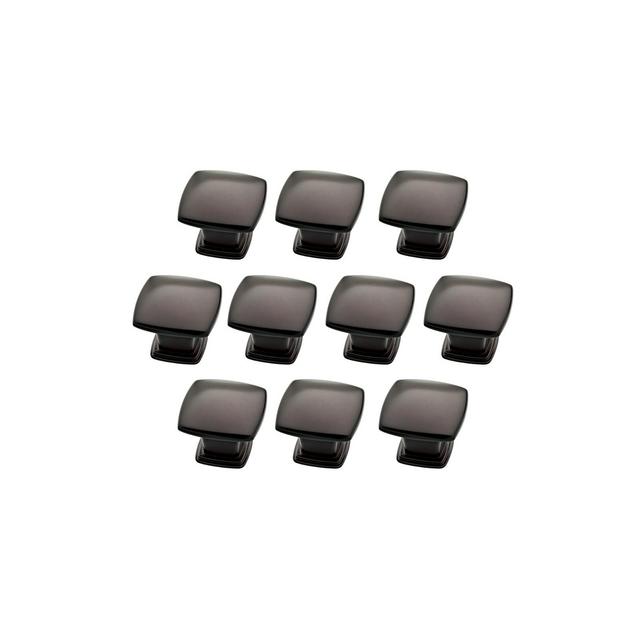 Franklin Brass 10pk 1-1/5" (30.5mm)Soft Square Knob Dark Bronze
