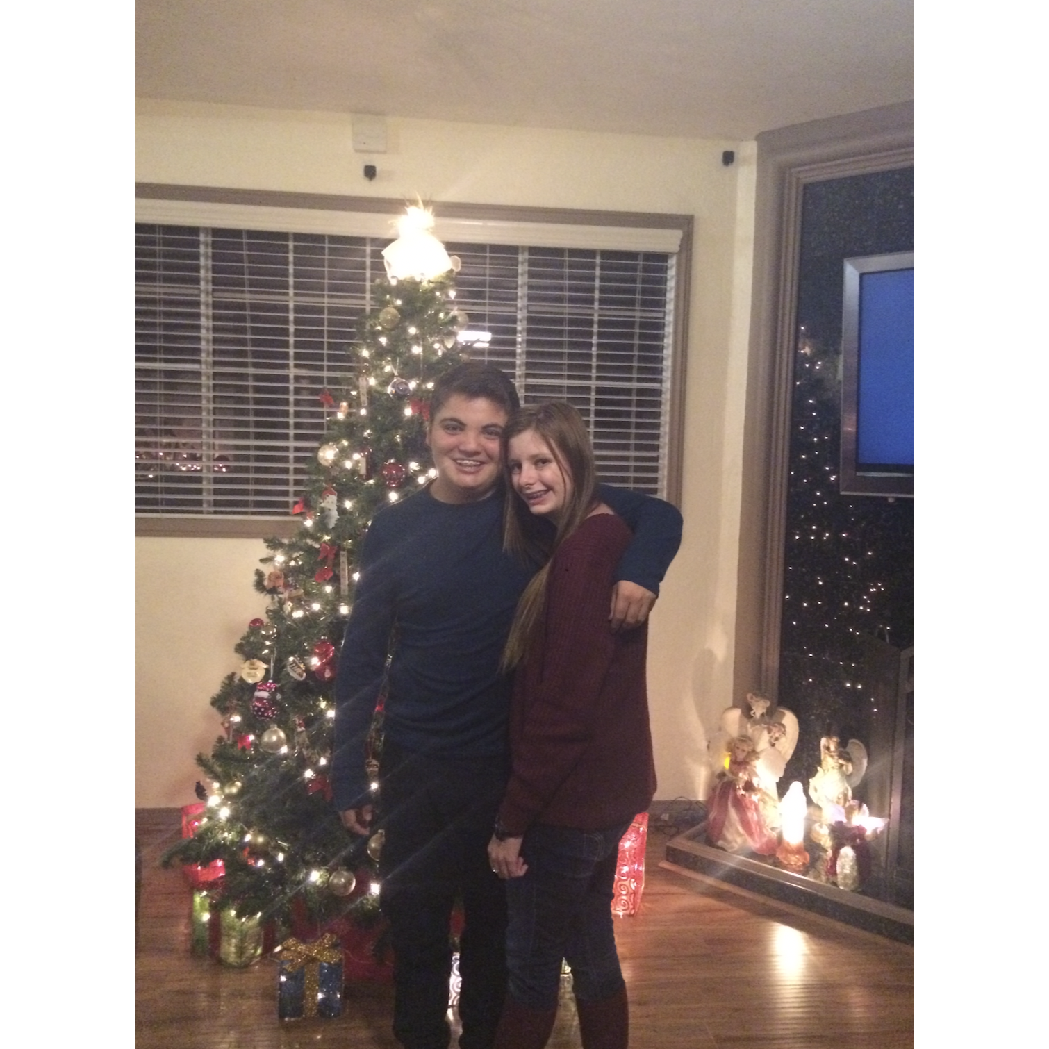 Second Christmas season together... or Madi's superbowl