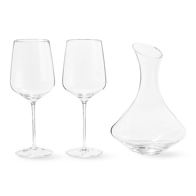 Williams Sonoma Estate Decanter & Cabernet Wine Glasses, Set of 2