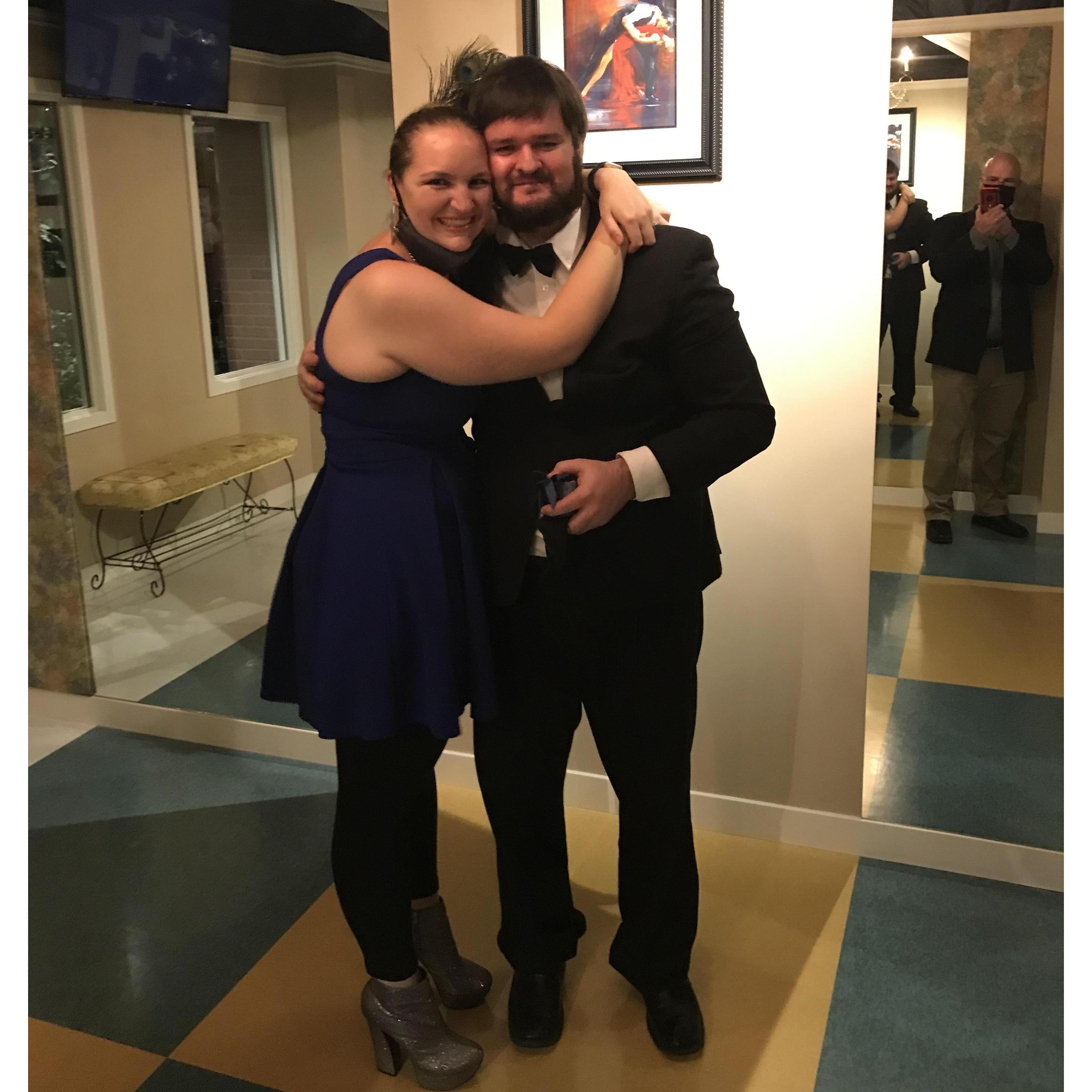 I was so happy and cried, making me realized I should really invest in some waterproof mascara. He is just the best and I love him so much.